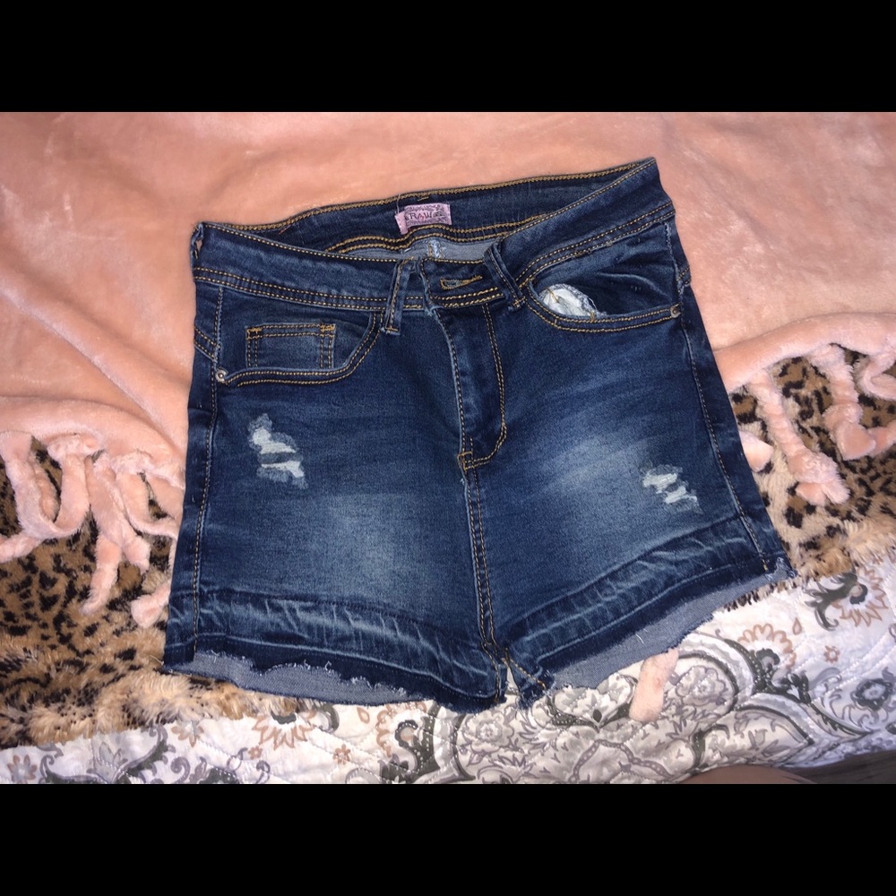 Dark wash Jean Shorts